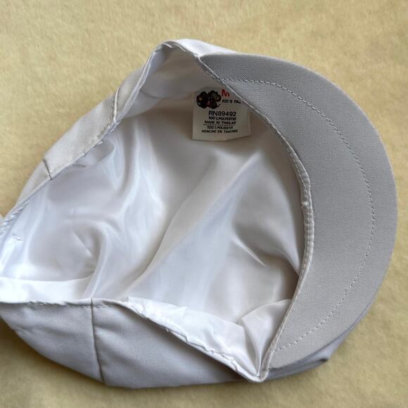 Vintage 90s MGM Kids Fashion 4-Piece Cap Vest Shorts Set Boys 6-9M White Bow - Picture 9 of 9